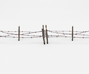 Lowpoly Barb Wire Obstacle 18