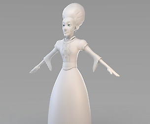 Cartoon Old Princess