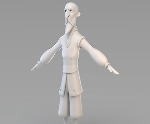 Cartoon Old Wizard