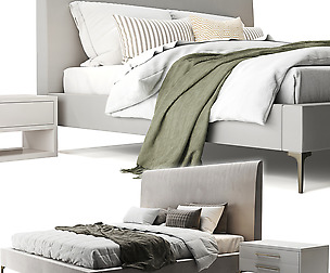Andes Deco Upholstered Bed