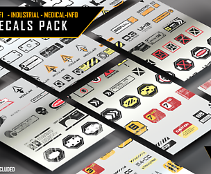 554 DECALS pack [Sci-Fi, Medical,info, Military]