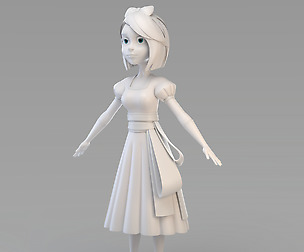 Cartoon Snow Princess