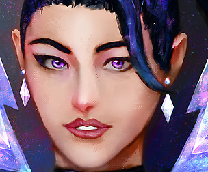 K/DA Fanart : The Baddest Kai'sa PSD/HD Version