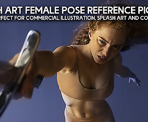 600+ Splash Art Female Pose Reference Pictures