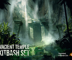 Ancient Temple KitBash Set