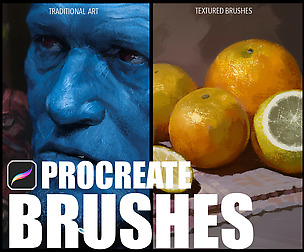 Procreate traditional and texture brush pack vol.1