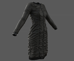 SciFi Puffed Dress Marvelous Designer