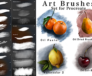 Art brushes set for Procreate