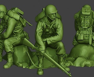 American soldier ww2 sit A10