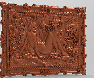 Nude girl relief - 09