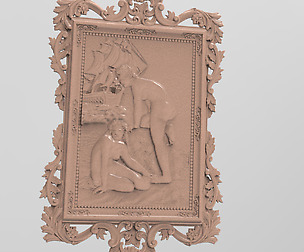Nude girl relief - 08