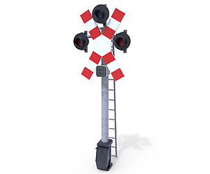 Rail Crossing Traffic Light 3