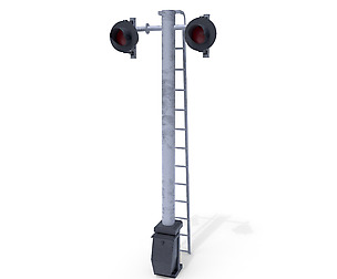 Rail Crossing Traffic Light 6
