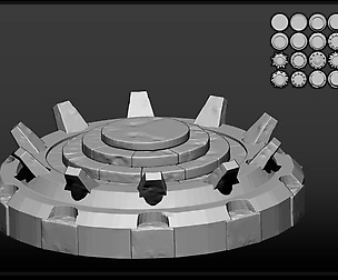 18 IMM BRUSH PEDESTAL FOR ZBRUSH
