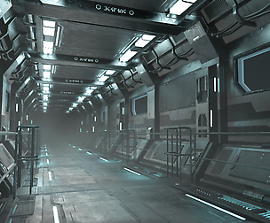 Sci-Fi Modular Corridor Version 1 - Low Poly