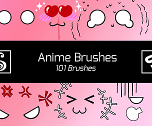 Anime Brushes — 101 Manga & Expression Brushes for Clip Studio Paint