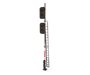 Train Traffic Light Weathered 3
