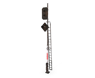 Train Traffic Light Weathered 15