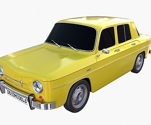 Renault 8 Yellow