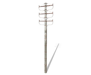 Electricity Pole 1 Weathered