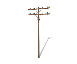 Electricity Pole 9 Weathered