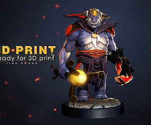 Lion Dota - 3D model print