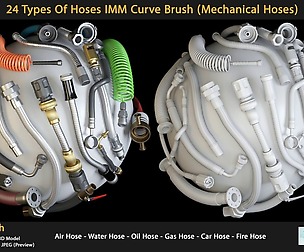 24 Types Of Hoses IMM Curve Brush