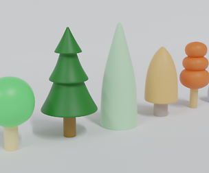 Low Poly Cartoon Tree Toys