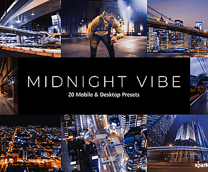 20 Midnight Vibes Lightroom Presets and LUTs