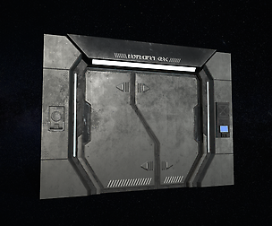 Sci-Fi Door Version 1 - Low Poly