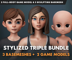 Stylized Basemesh Triple Pack