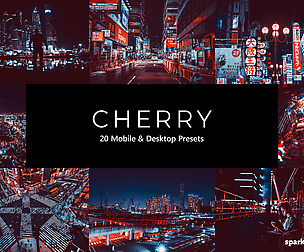 20 Cherry Lightroom Presets and LUTs
