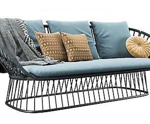 Cala 3 seater garden sofa By Kettal