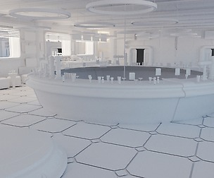 Cyberpunk Bar SCI-FI Interior