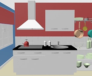 kitchen room interior