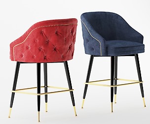 Abbey Tufted back Bar Stool