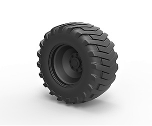 Rear wheel from Pulling tractor 2