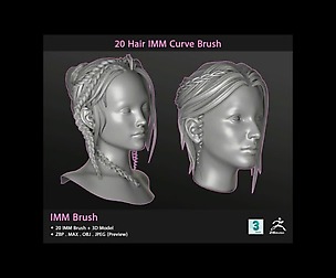 20 Hair IMM Curve Brush