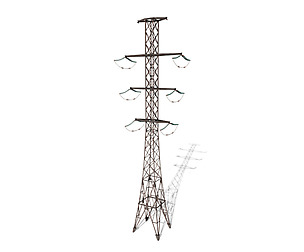 Electricity Pole 13 Weathered