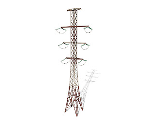 Electricity Pole 14 Weathered