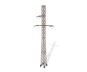Electricity Pole 15 Weathered
