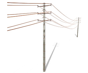 Electricity Pole 19 Weathered
