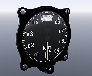 GERMAN ALTIMETER GAUGE