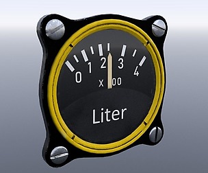 GERMAN FUEL CONTENT GAUGE