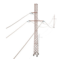 Electricity Pole 28 Weathered