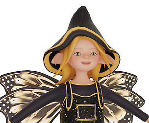 Elf Halloween stylized 3d model