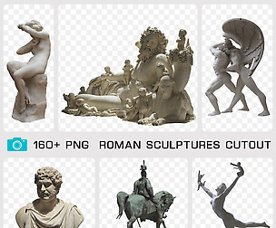 ROMAN SCULPTURES CUTOUT