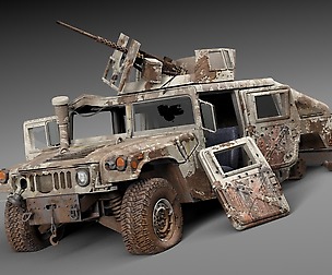 Hummer hmmwv Destroyed