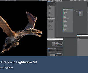 Texturing and shading a Dragon in 3d