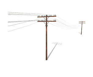 Electricity Pole 33 Weathered